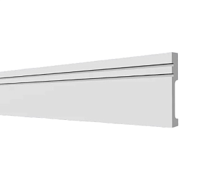 Плинтус напольный Decor Dizayn DD717 фигурный 80х13х2000 мм, упаковка 1 шт