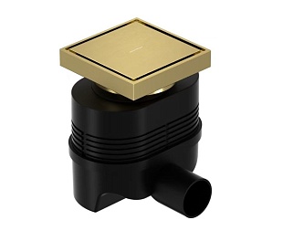 Душевой трап Allen Brau Priority 9.50025.GB 100 золото браш